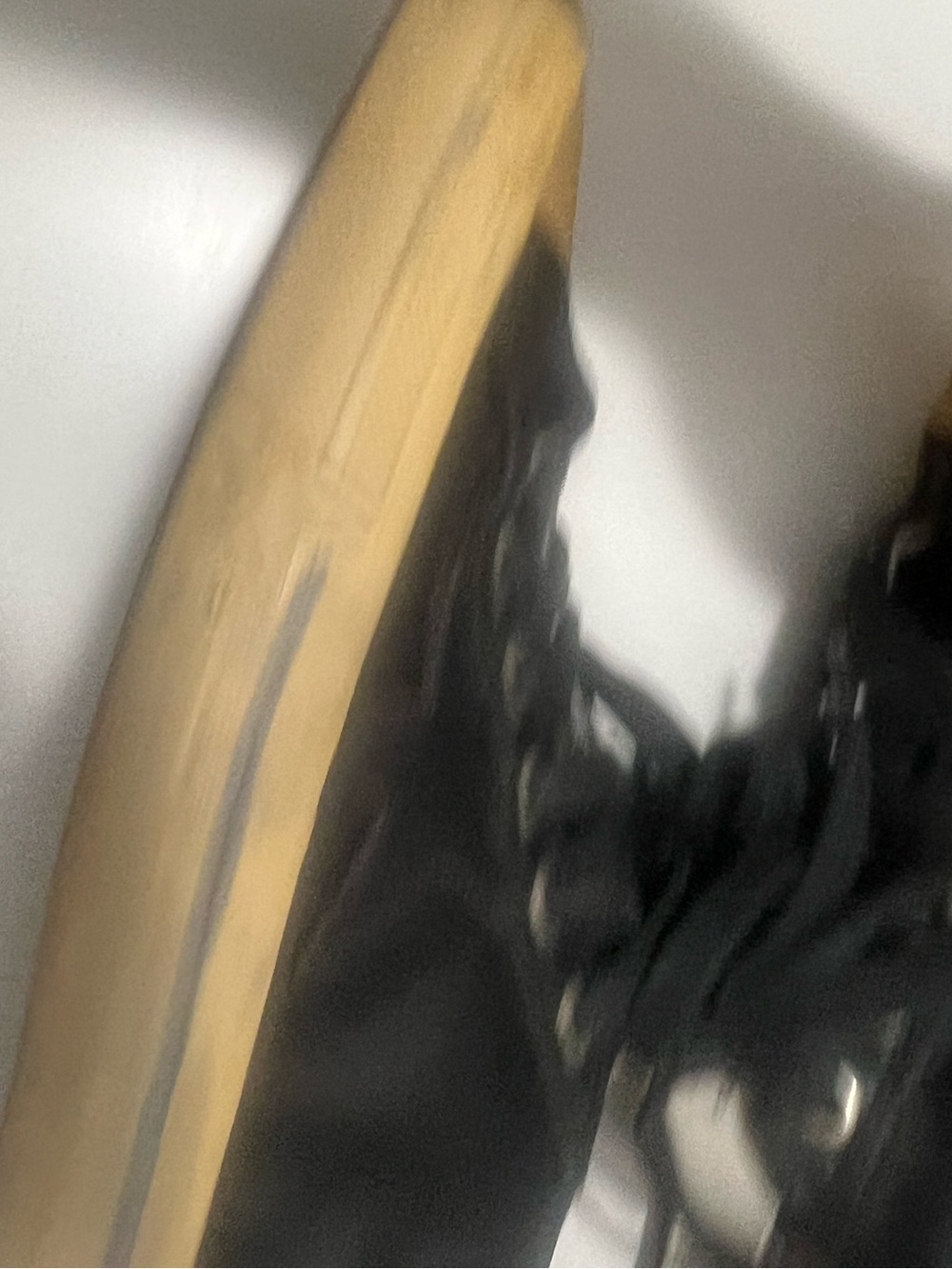 Golden Goose Vstar 2 Black Leather Sneakers with Yellowed Rubber Sole and Toe - Picture 8 of 16